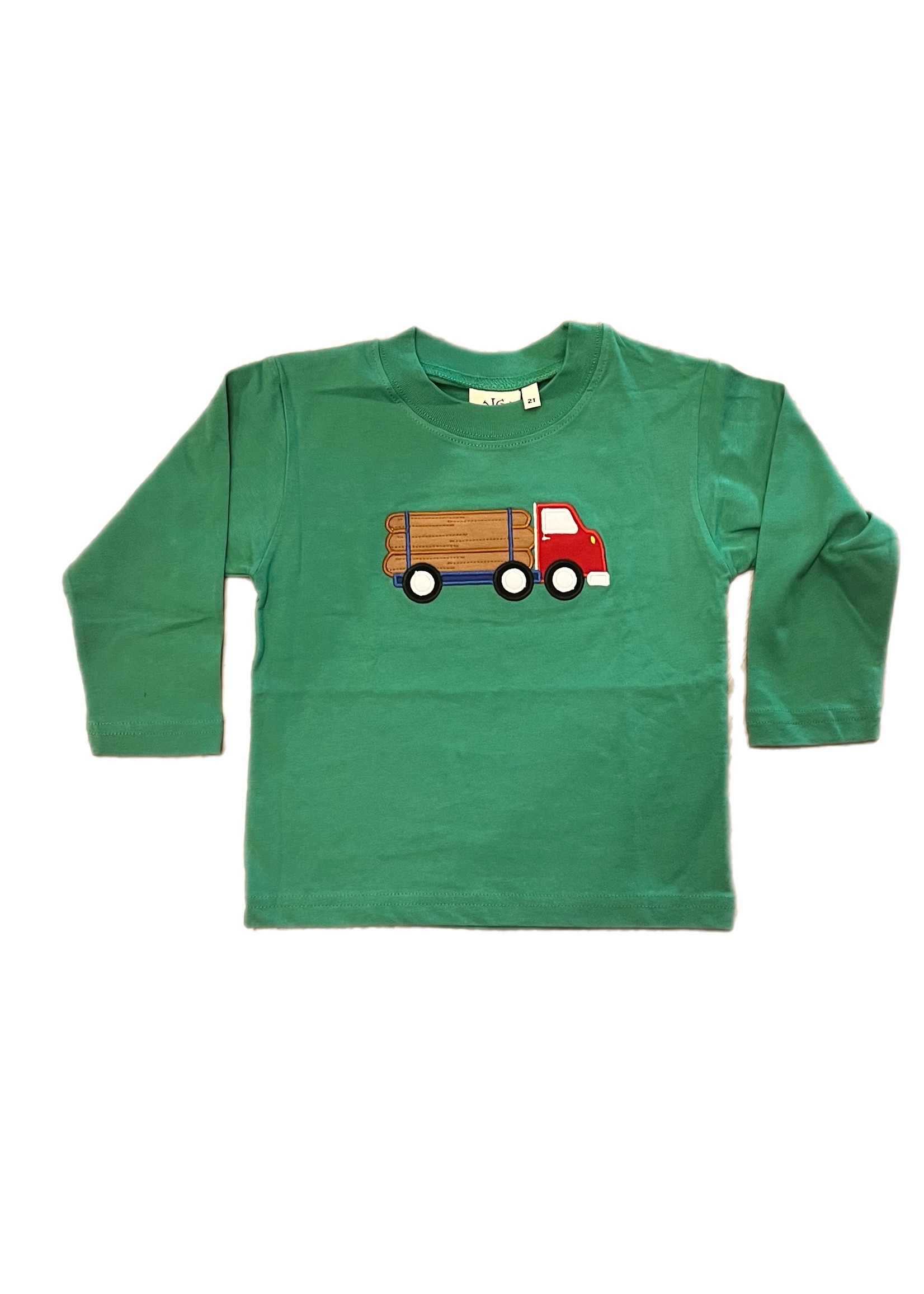 Luigi Kids Mint Green Timber Truck L/S Tee