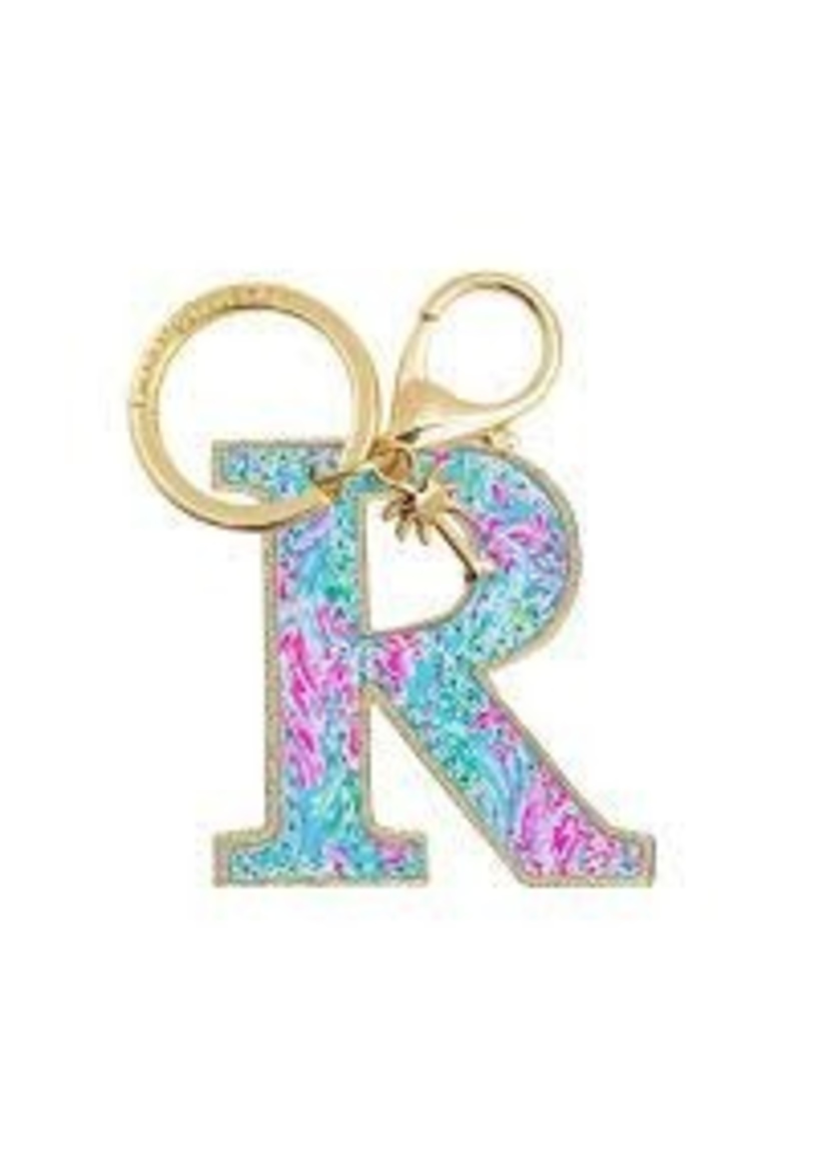 Lilly Pulitzer Initial Keycain R