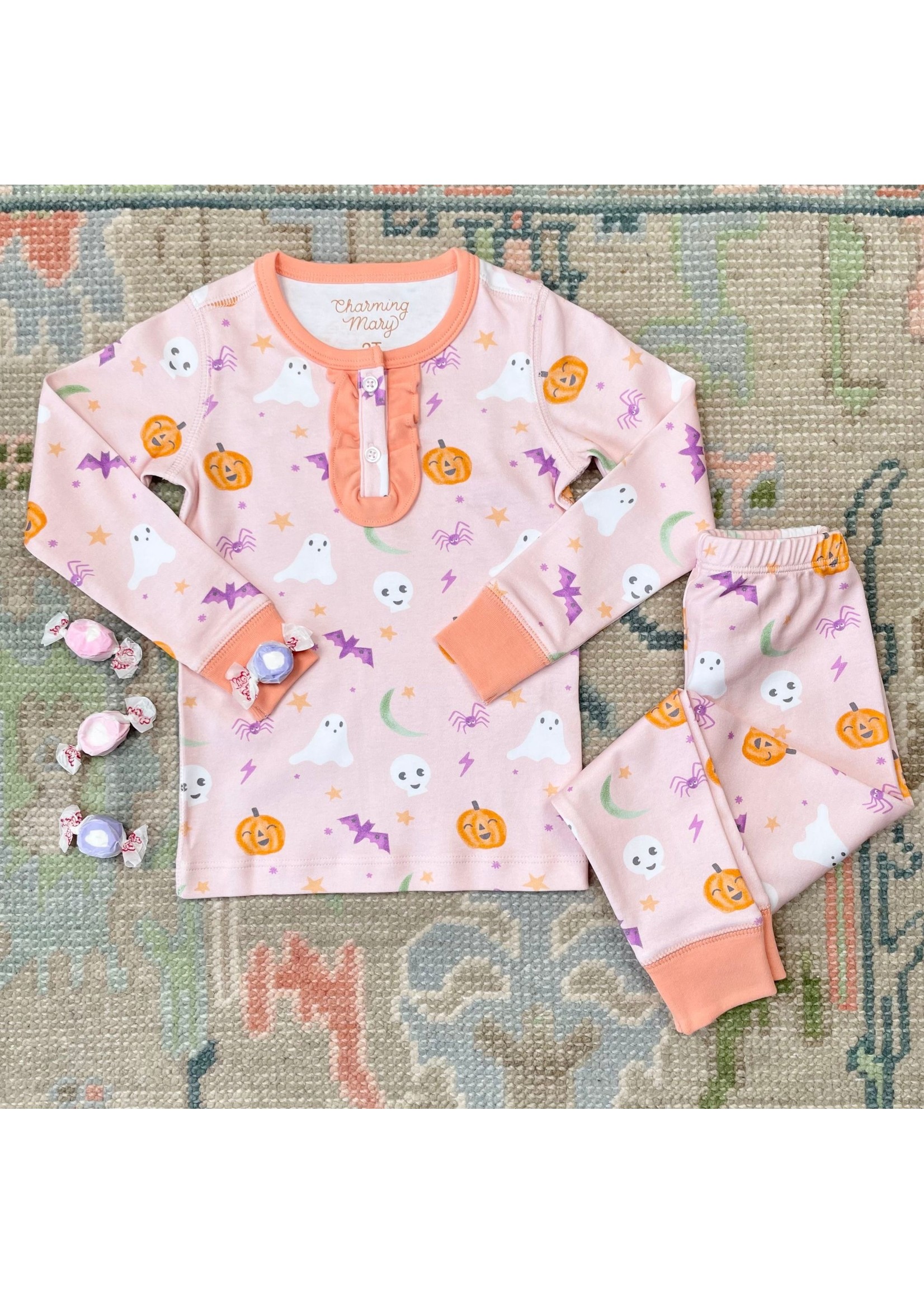 Charming Mary Pink & Spooky Langley PJ Set