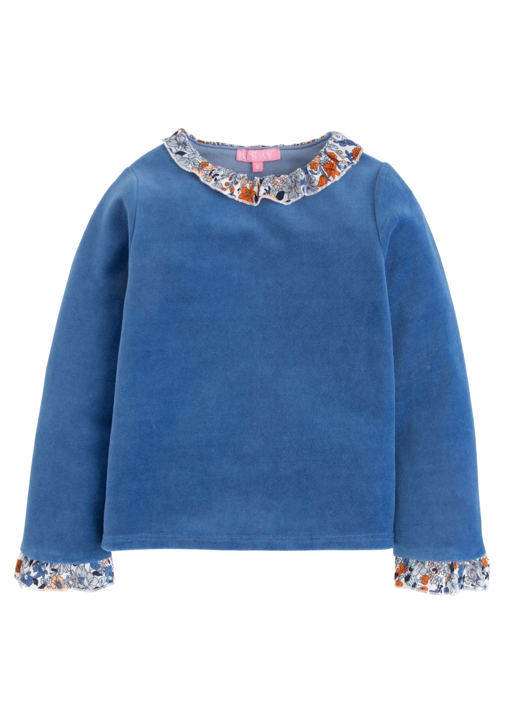 Bisby French Blue Velour Sweatshirt