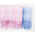 A Soft Idea ASI Check Flannel Fringe Blanket
