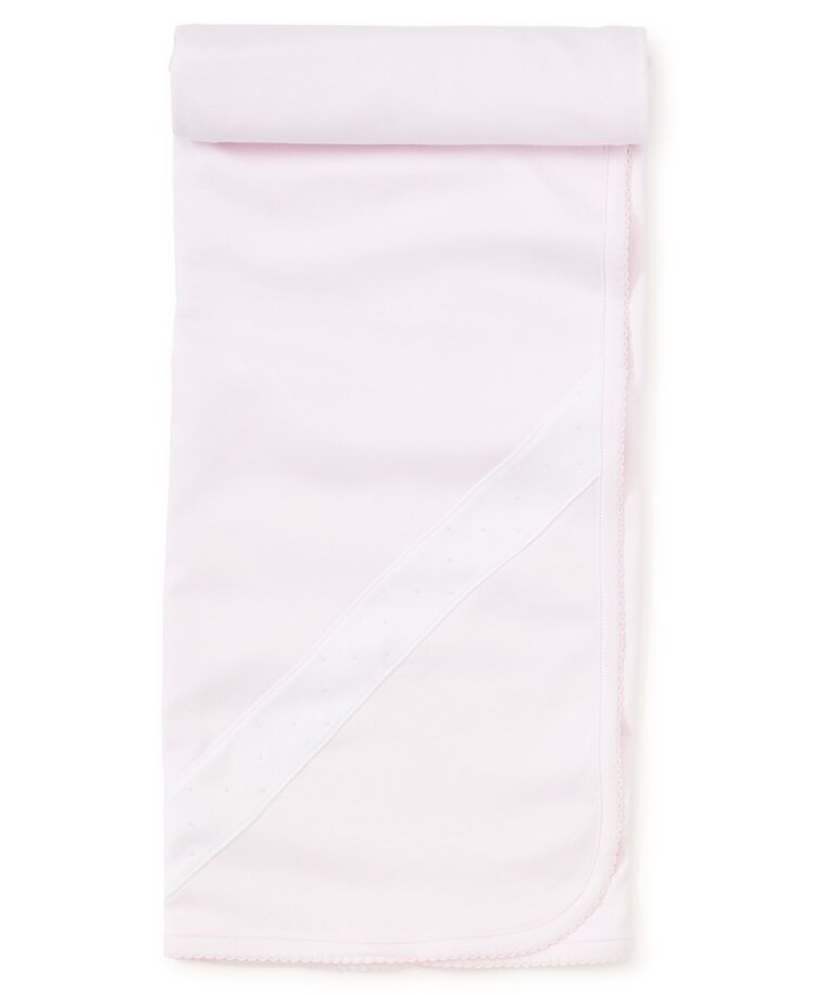 Kissy Kissy Embroiderd Dot Blanket Pink