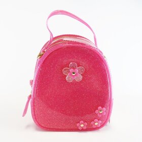 Doe A Dear Fuchsia Floral Motifs Jelly Purse