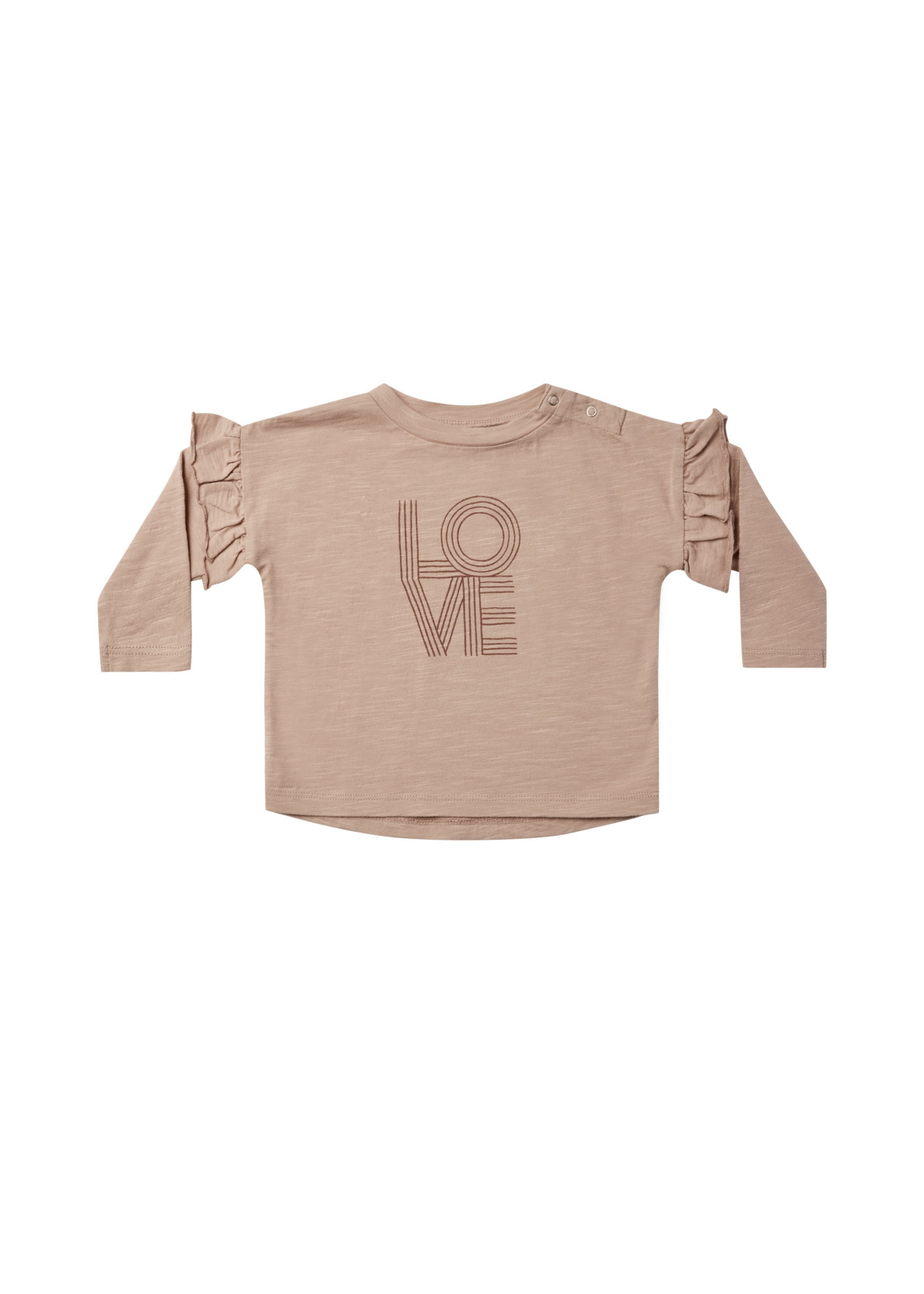 Rylee + Cru Love Ruffle Sleeve Shirt
