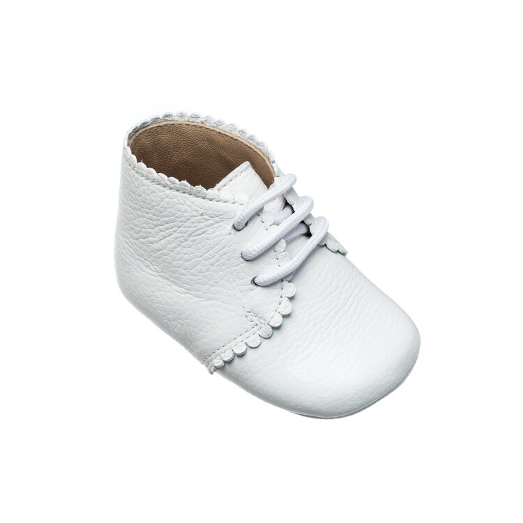 Elephantito White Scalloped Bootie