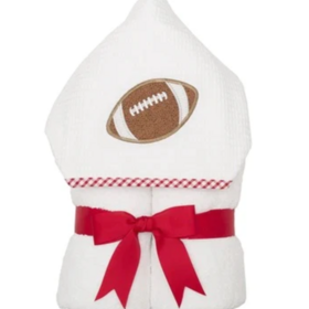 3 Marthas 3 Marthas Hooded Towel - Red Football