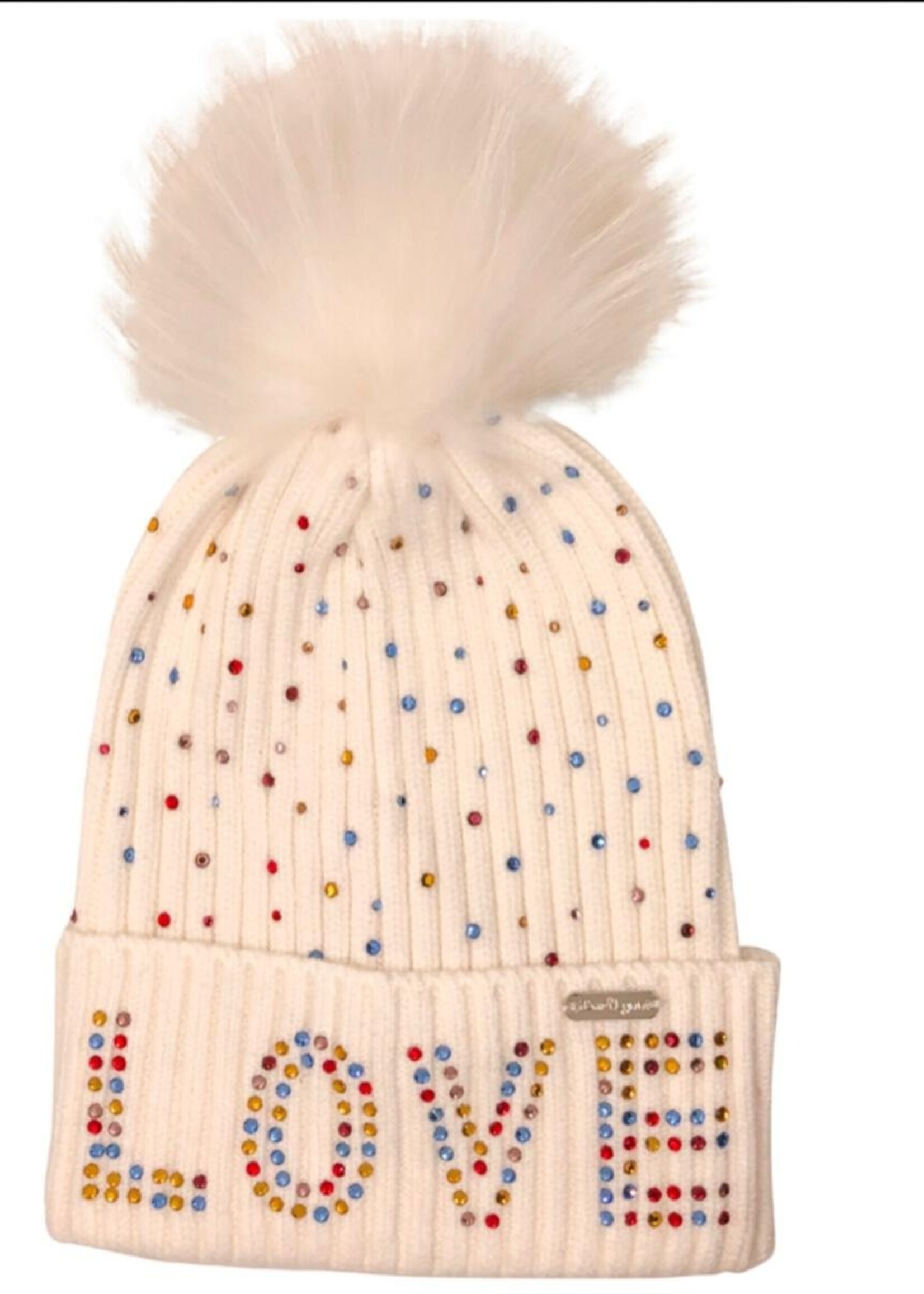 Bari Lynn Poof Knit Hat