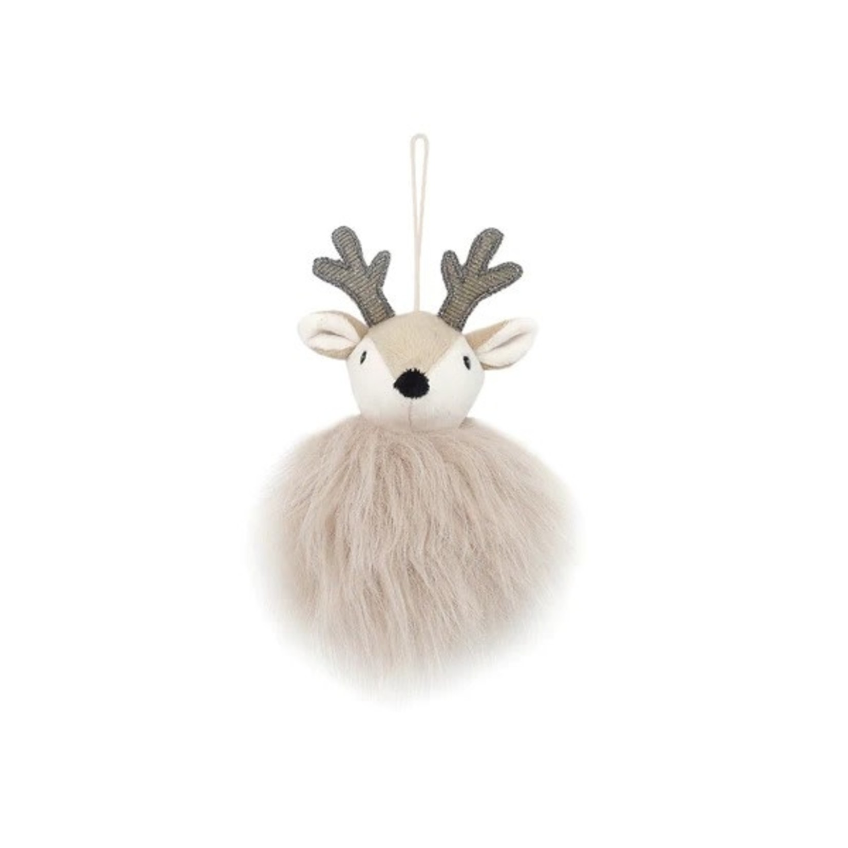 Mon Ami White Reindeer Ornament