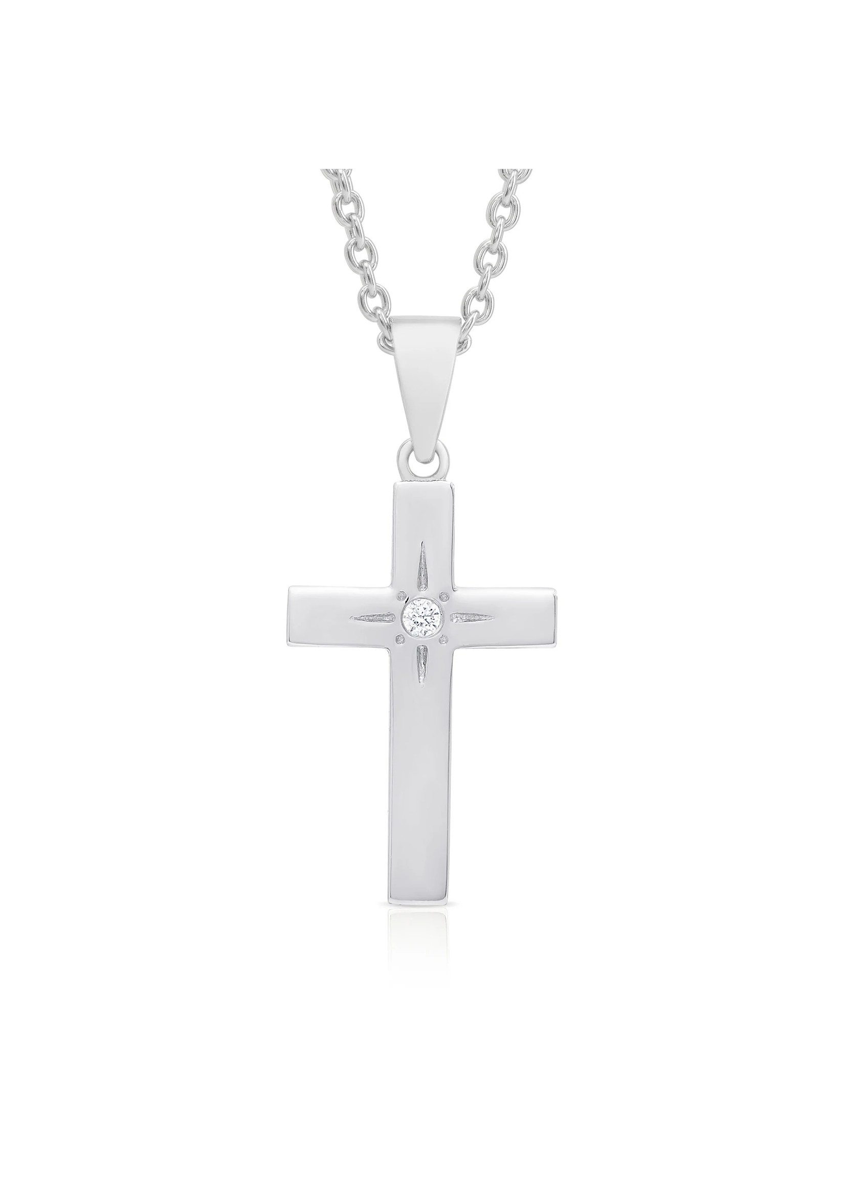 Lily Nily Silver Cross Necklace