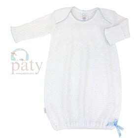 Paty White/Blue Day Gown