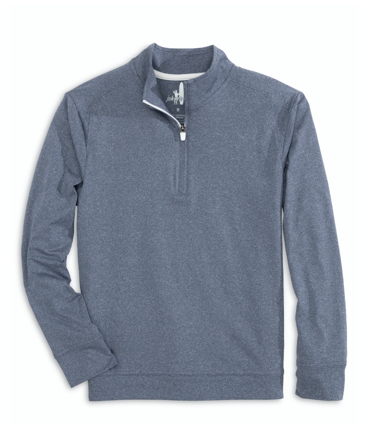 Johnnie-O Flex Heather Navy 1/4 Zip Pullover