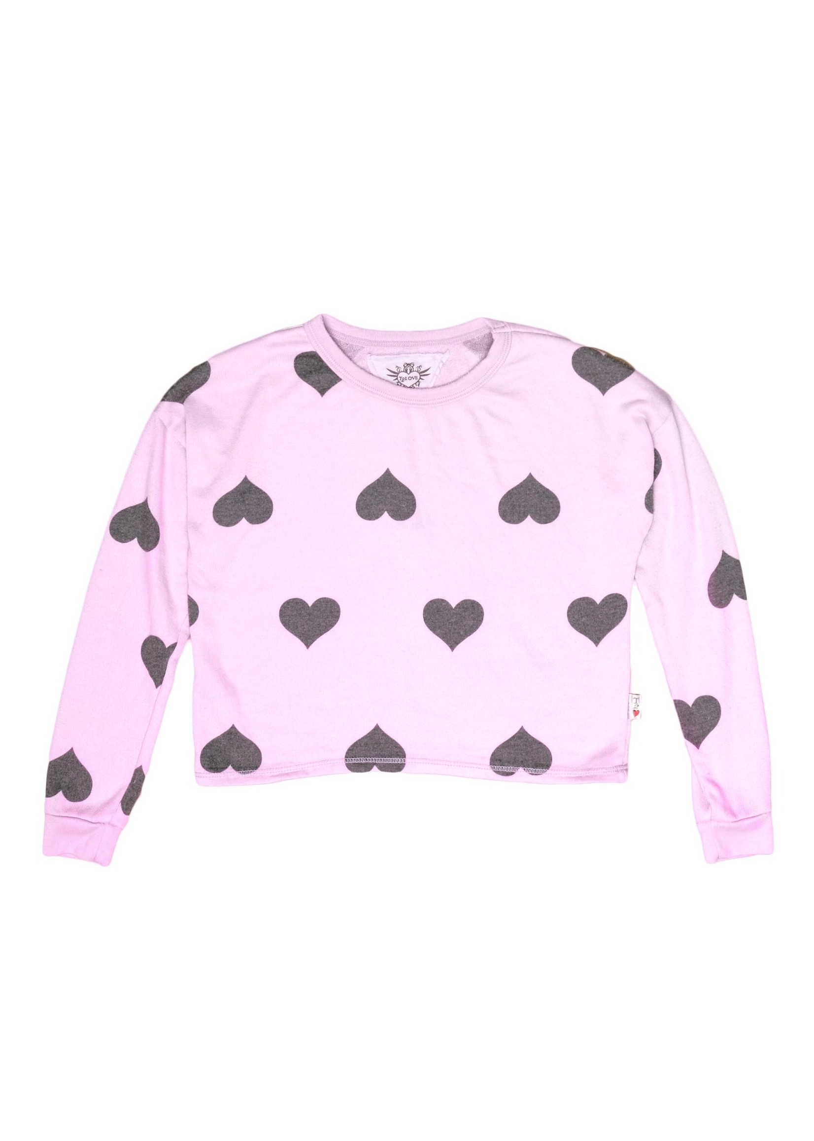 T2Love Pink Heart Pullover