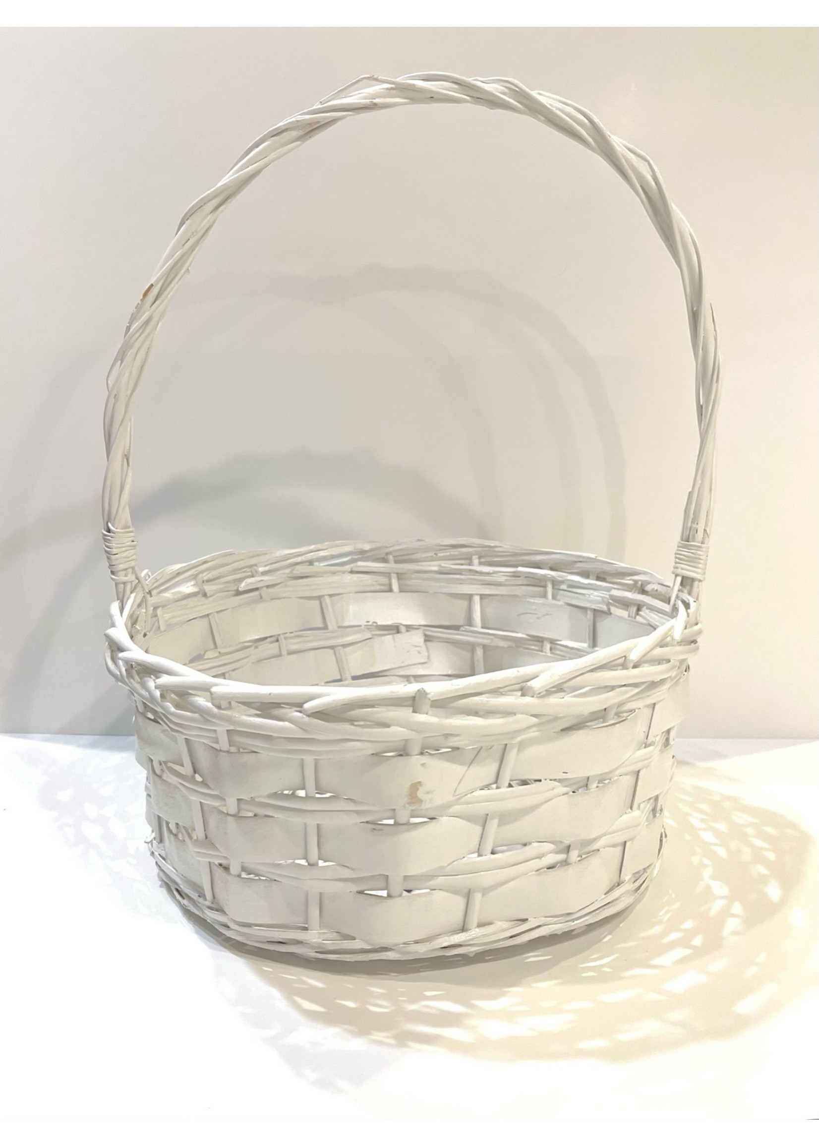 White Easter Basket The Sandbox Children's Boutique