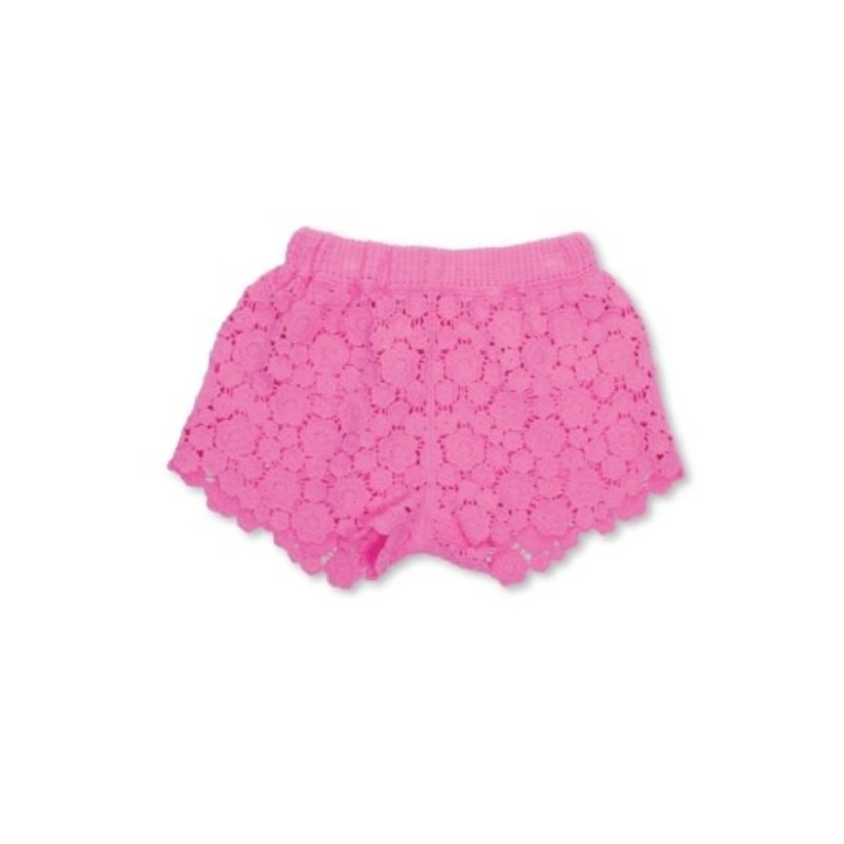Shade Critters solid daisy crochet short - pink