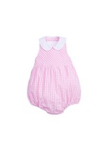 Little English Betty Halter Bubble - Preppy Pink Gingham