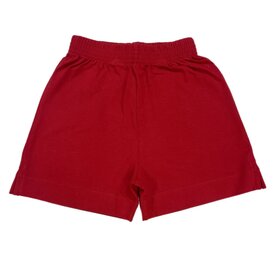 Luigi Kids Deep Red Knit Shorts