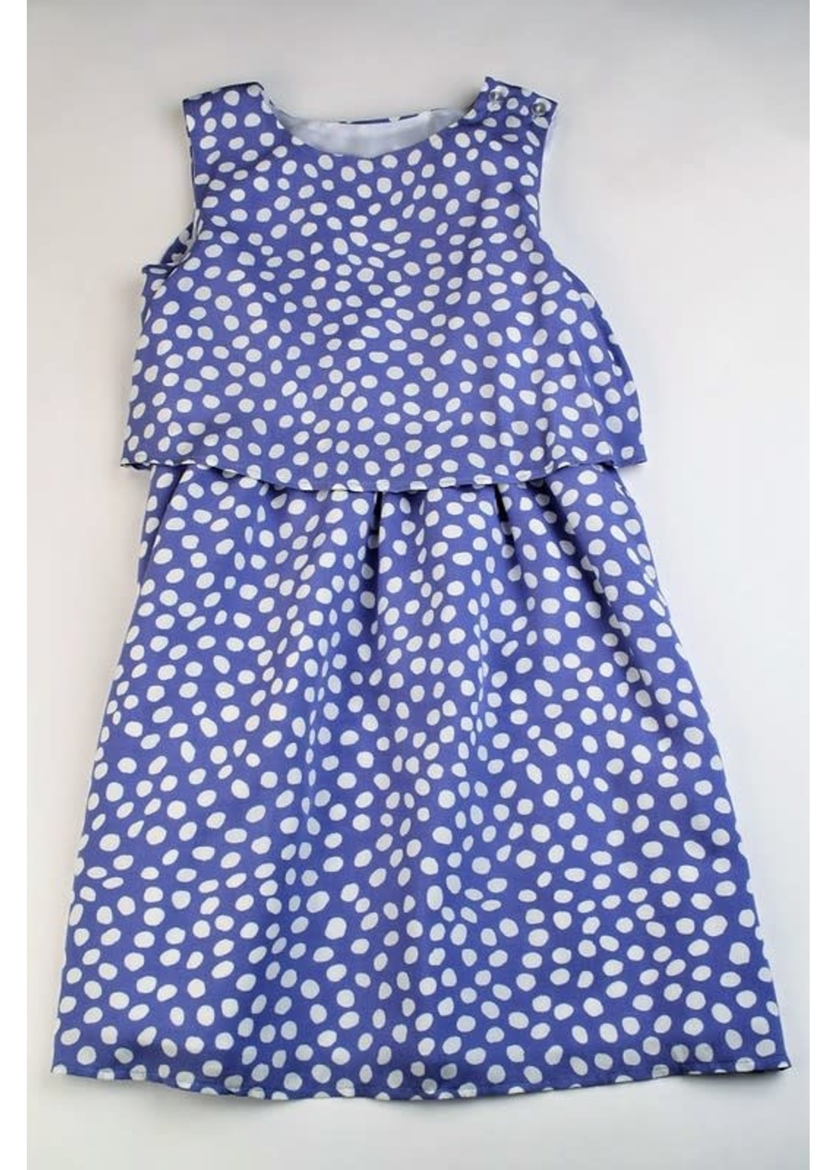 Funtasia Too Blue Dot Elastic Waist Dress
