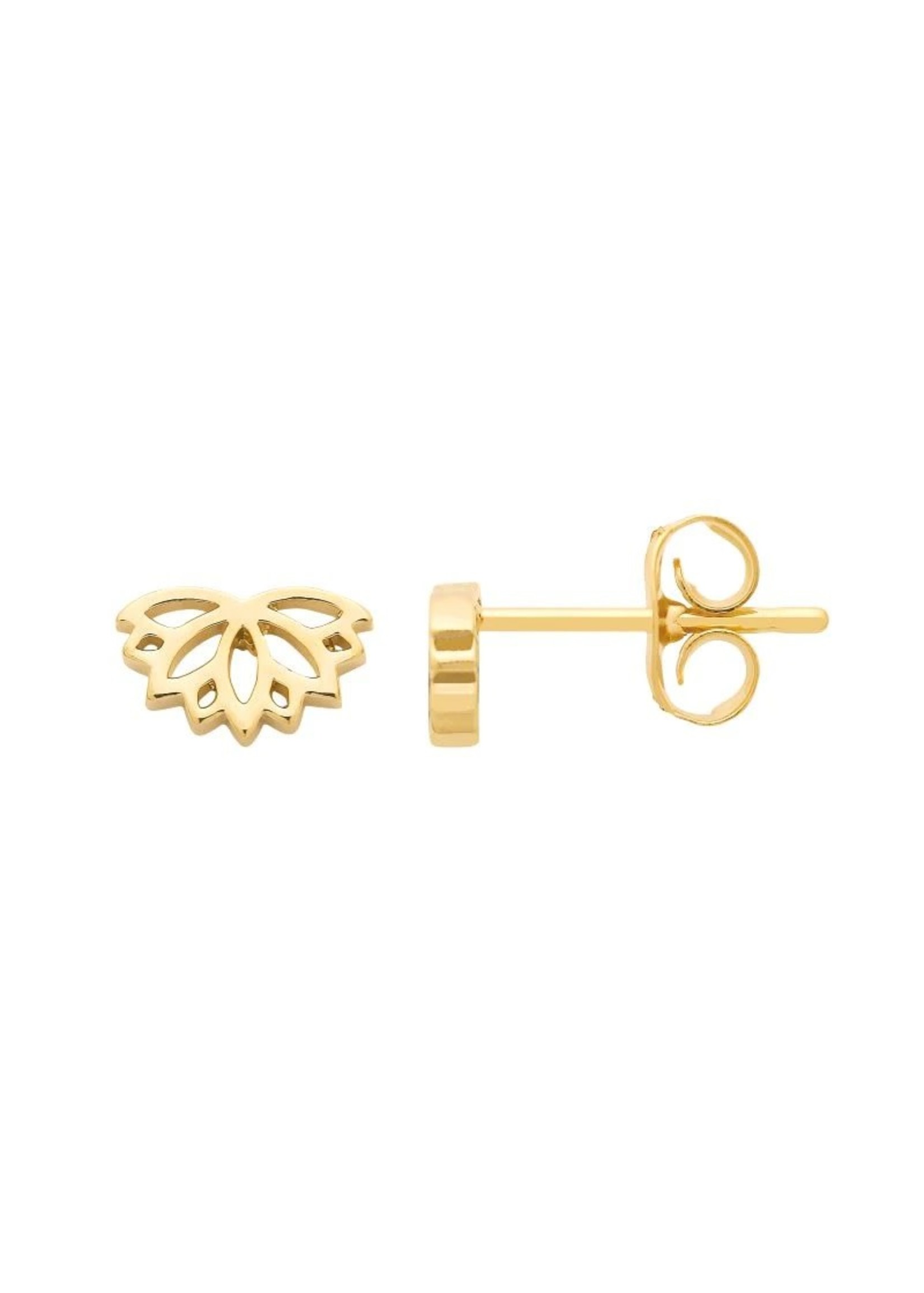 Estella Bartlett Lotus Gold Earrings