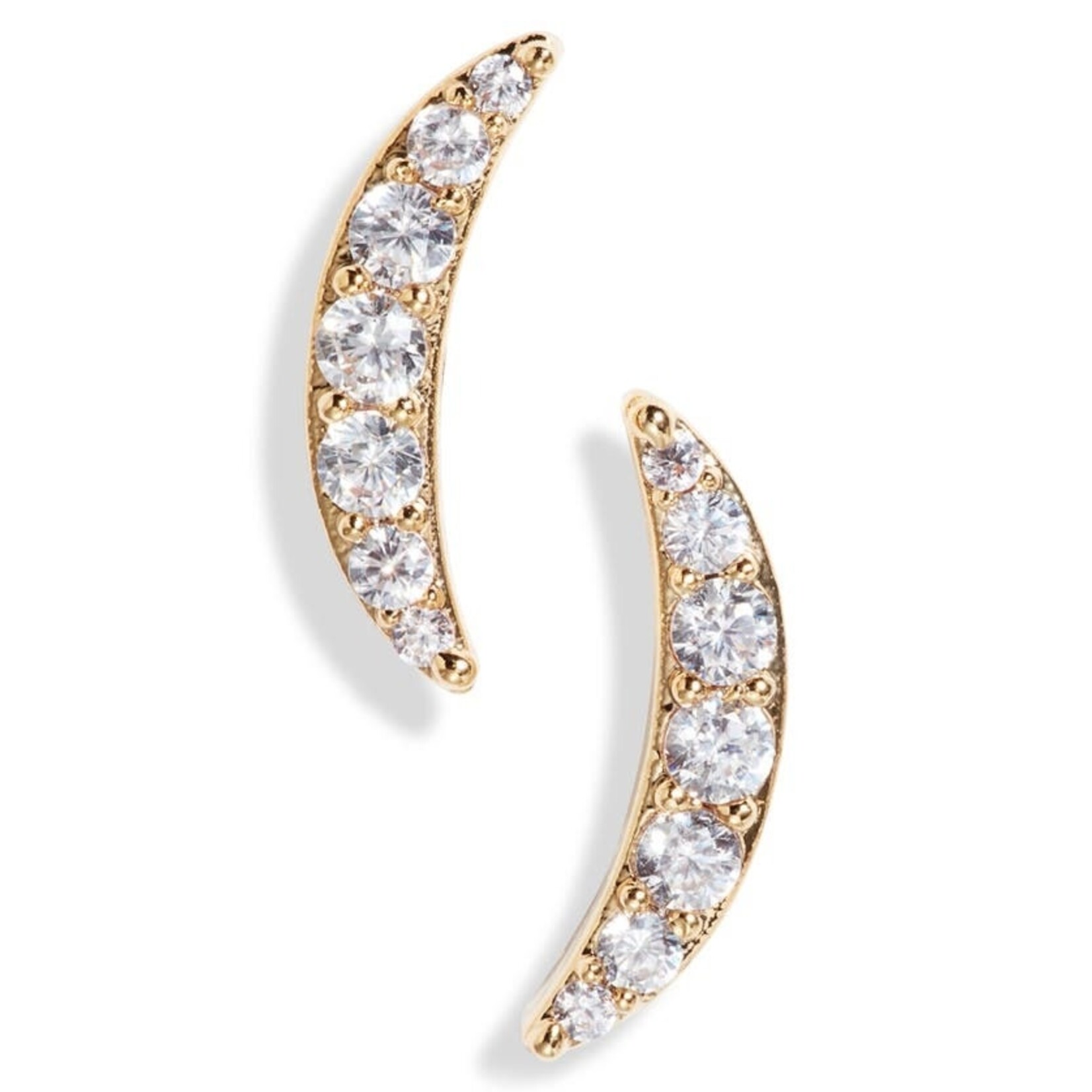 Estella Bartlett Gold Wave Stud Earrings