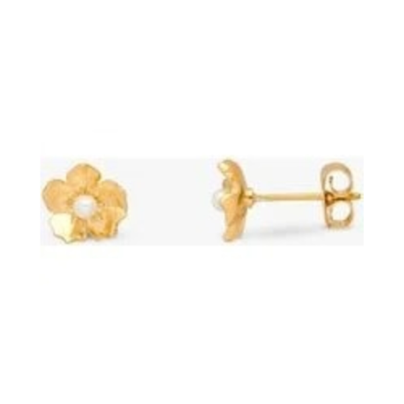 Estella Bartlett Gold Flower Pearl Stud Earrings