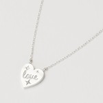 Estella Bartlett Silver Love Heart Pendant