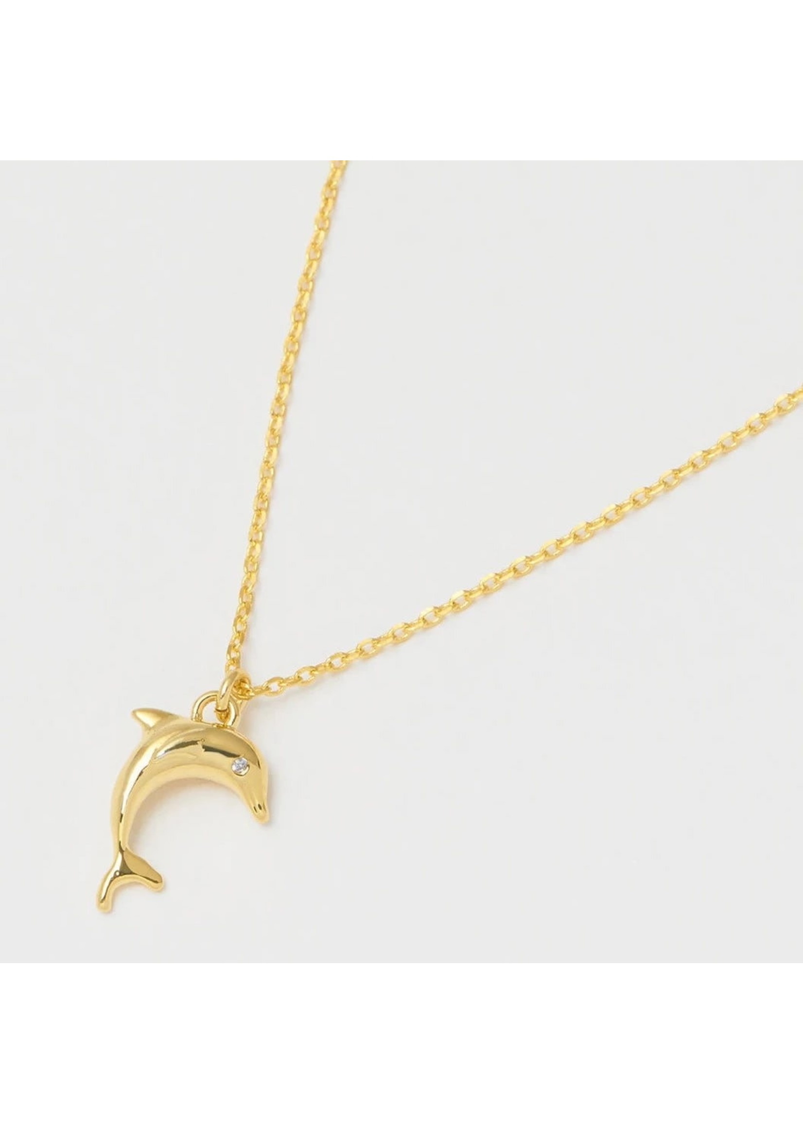 Estella Bartlett Gold Dolphin Necklace