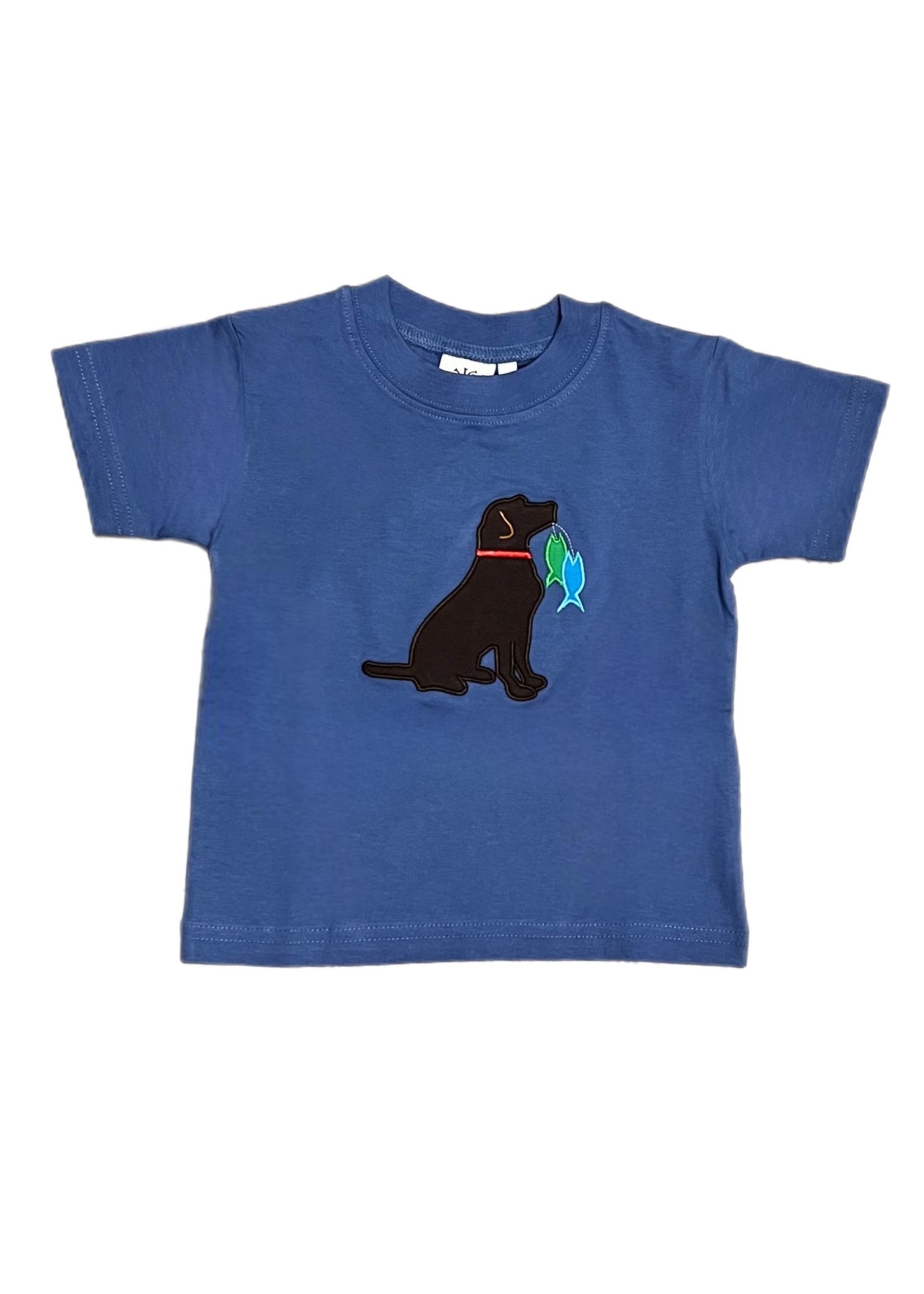 Luigi Kids Blue Lab with Fish Shirt