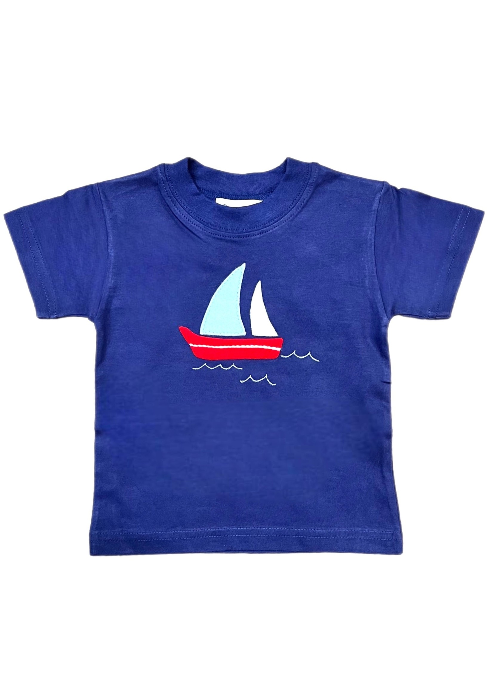 Luigi Kids Blue Sailboat Shirt