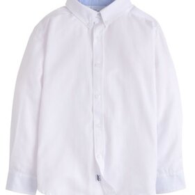 Little English Button Down Shirt - White