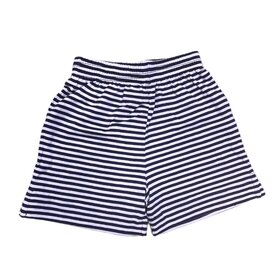 Luigi Kids Navy Stripe Knit Shorts