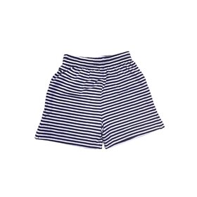 Luigi Kids Navy Stripe Knit Shorts