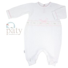 Paty White Swiss Floral Romper