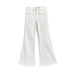 Tractr White Frayed Flare Jeans