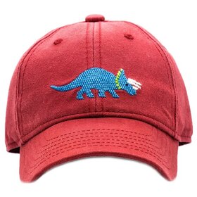 Harding Lane Needlepoint Baseball Hat-Dino