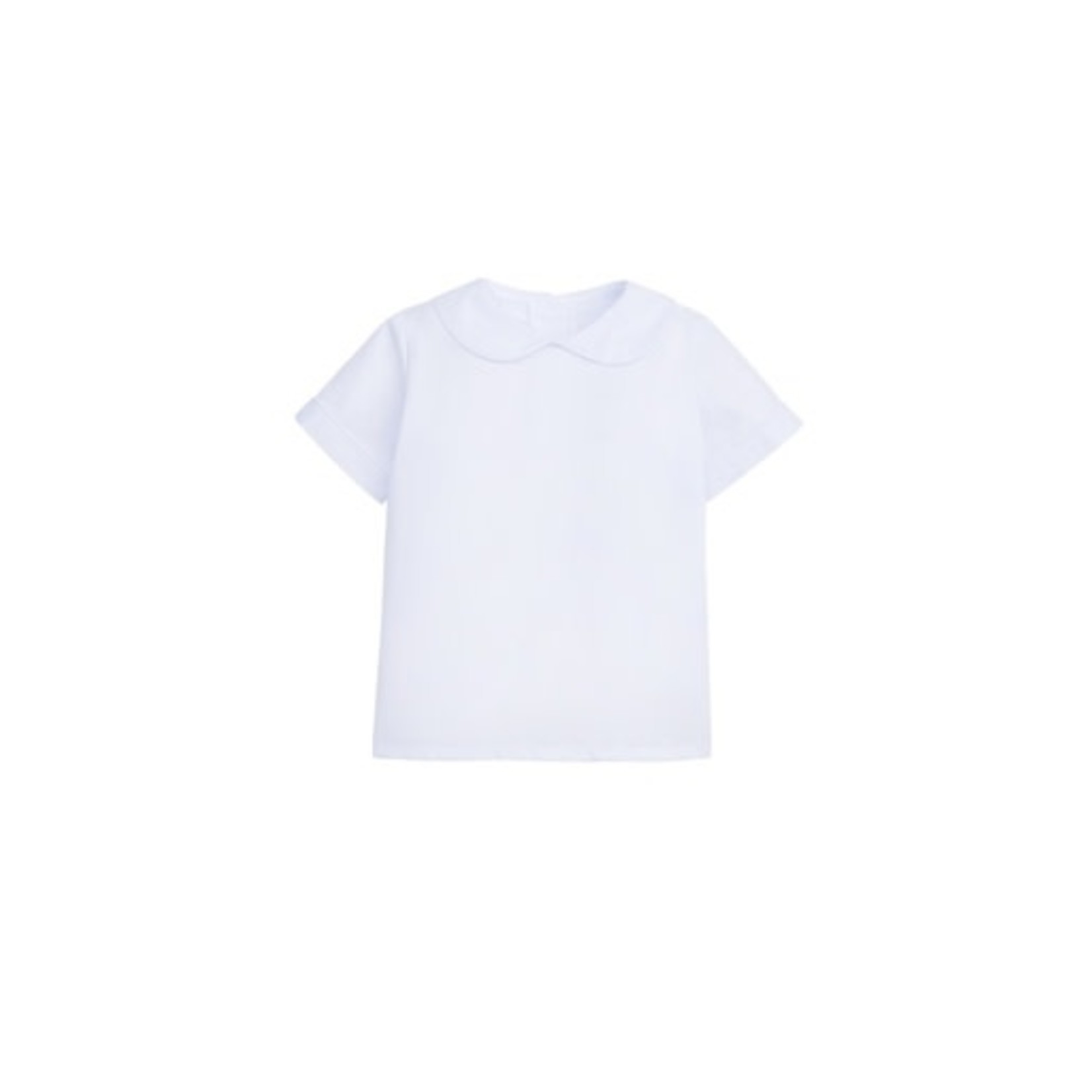 Little English S/S Peter Pan Shirt - White