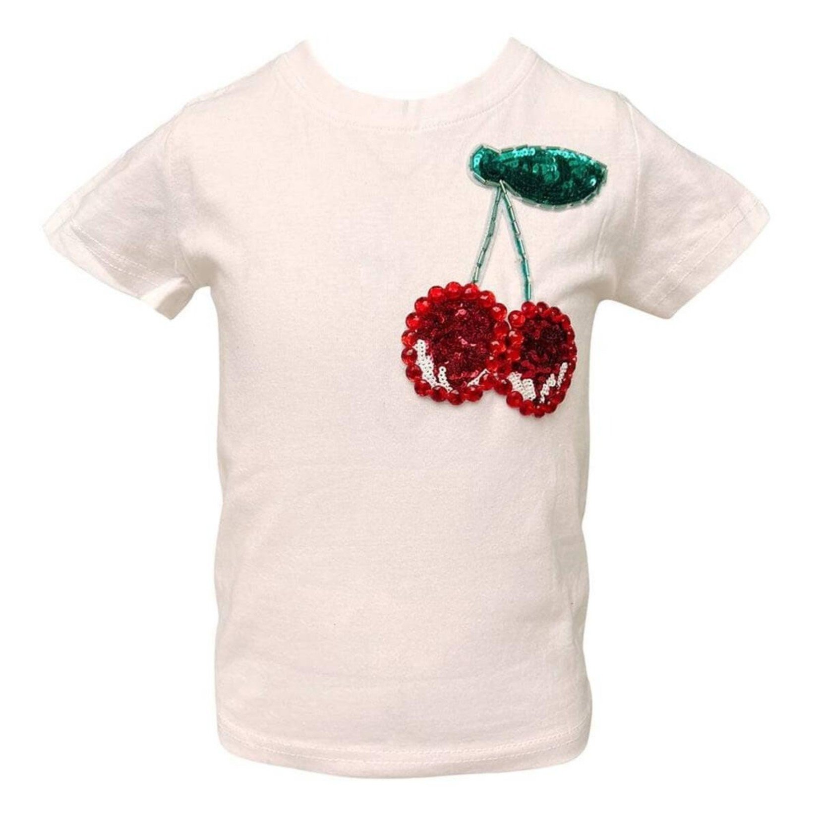Modstander Lejlighedsvis Resistente Beaded Gem Cherry T-Shirt - The Sandbox Children's Boutique