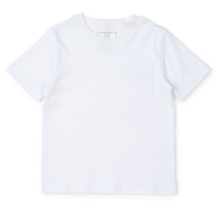 Lila + Hayes White Charles T-Shirt