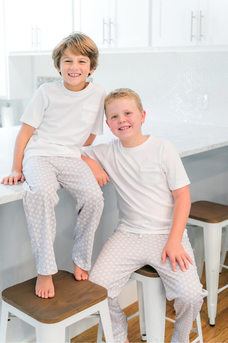 Lila + Hayes White Charles T-Shirt