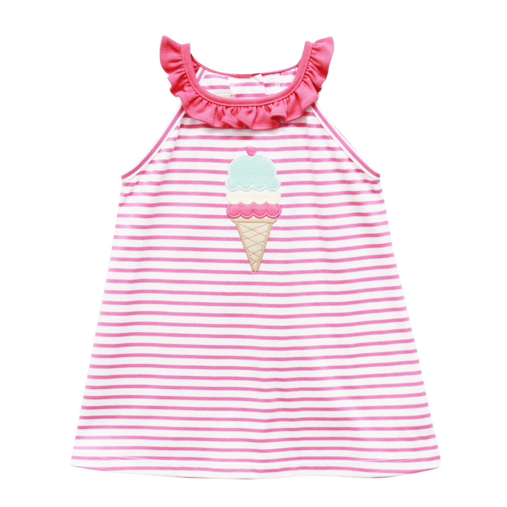 Zuccini Pink Striped Ice Cream Dress