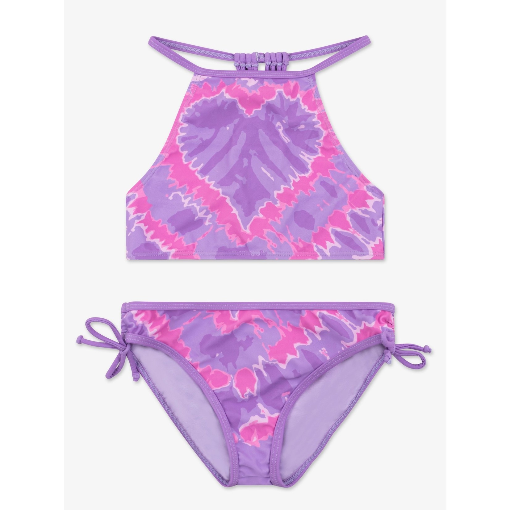Limeapple Pink/Purple Tie-Dye Bikini