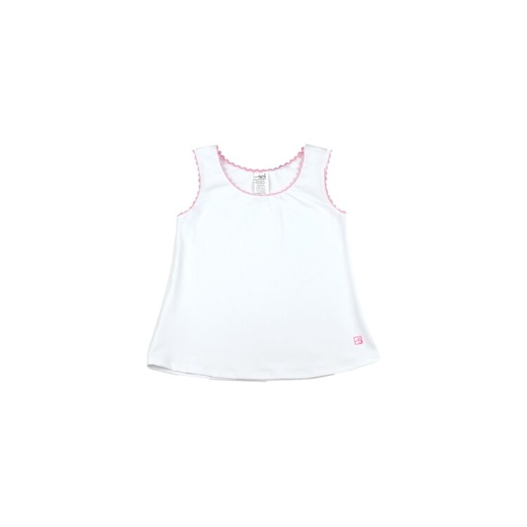 Set Athleisure White/ Pink Ric Rac Riley Razor Tank