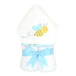 3 Marthas 3 Martha's Hooded Towel - Blue Bumble Bee