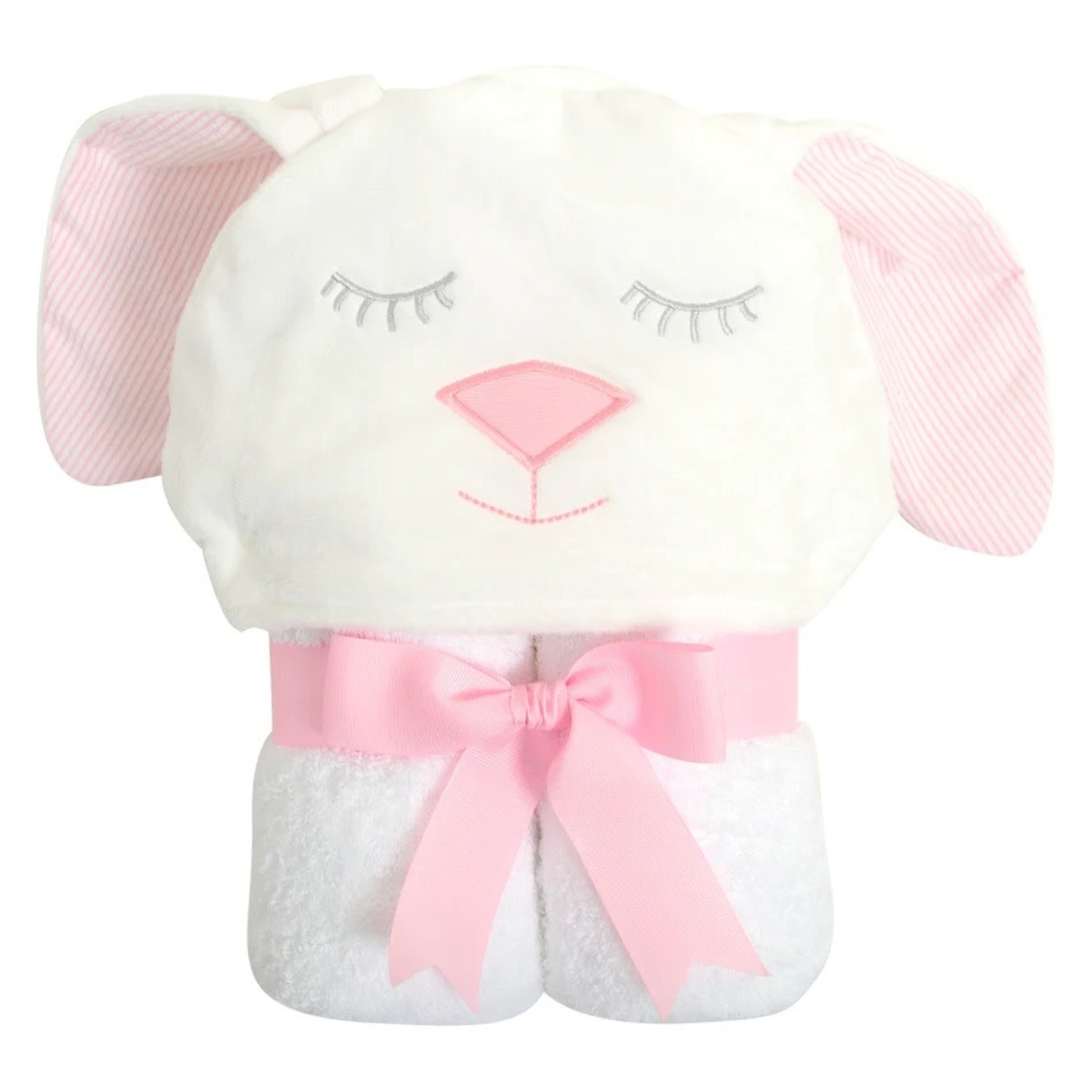 3 Marthas 3 Martha's Hooded Towel - Pink Character Bunny