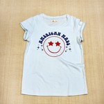 Paper Flower American Made Smily Face Tee
