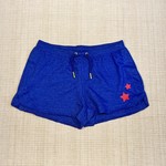 Paper Flower Blue Star Print Shorts