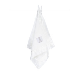 Little Giraffe Luxe Blanky-White