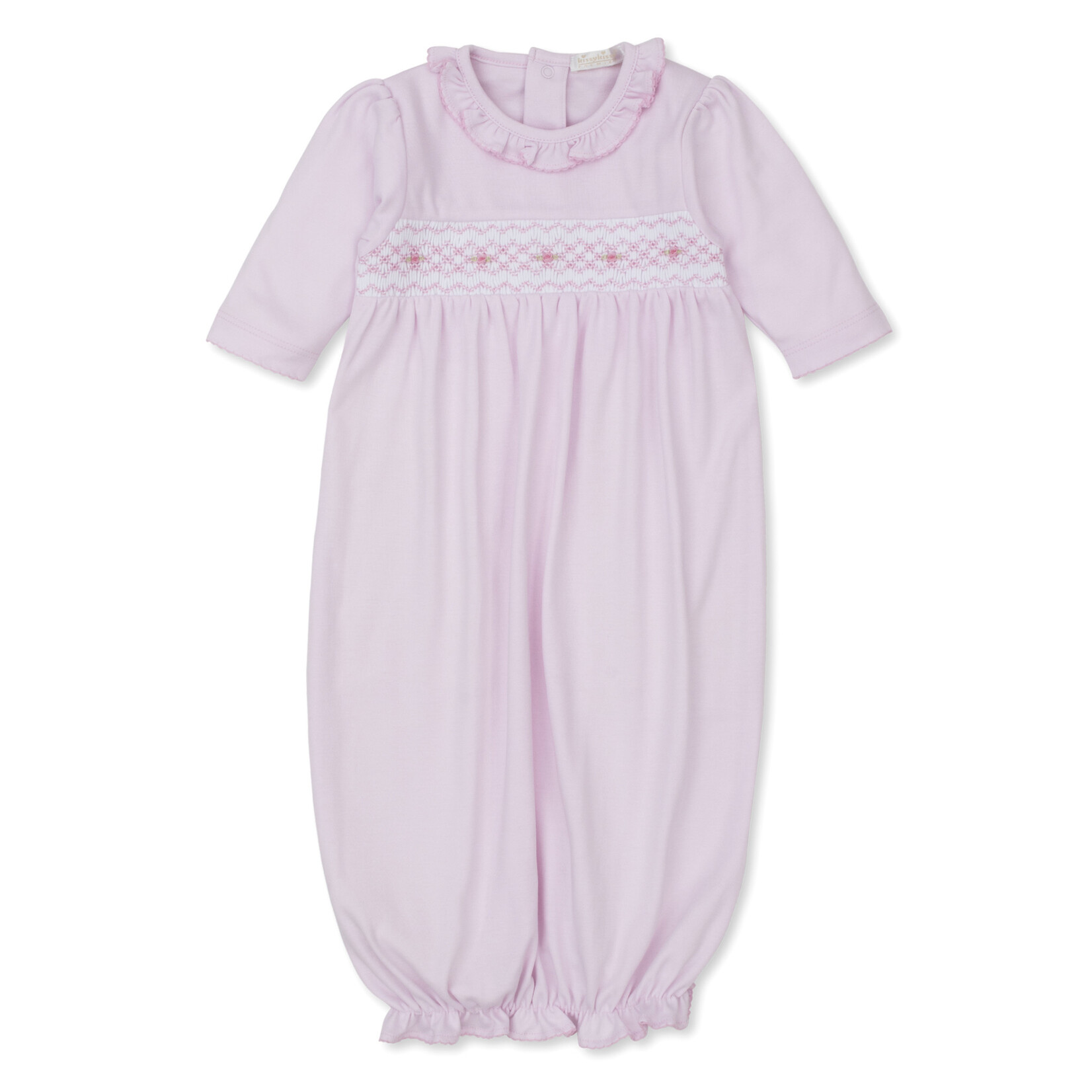 Kissy Kissy Pink Smocked Gown