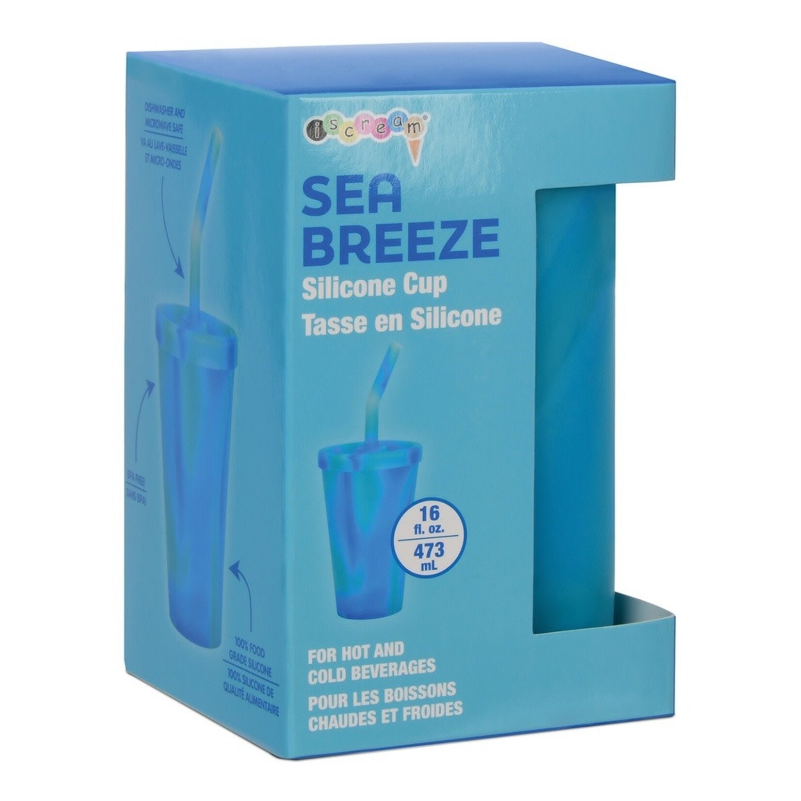 Iscream Sea Breeze Silicone Cup & Straw