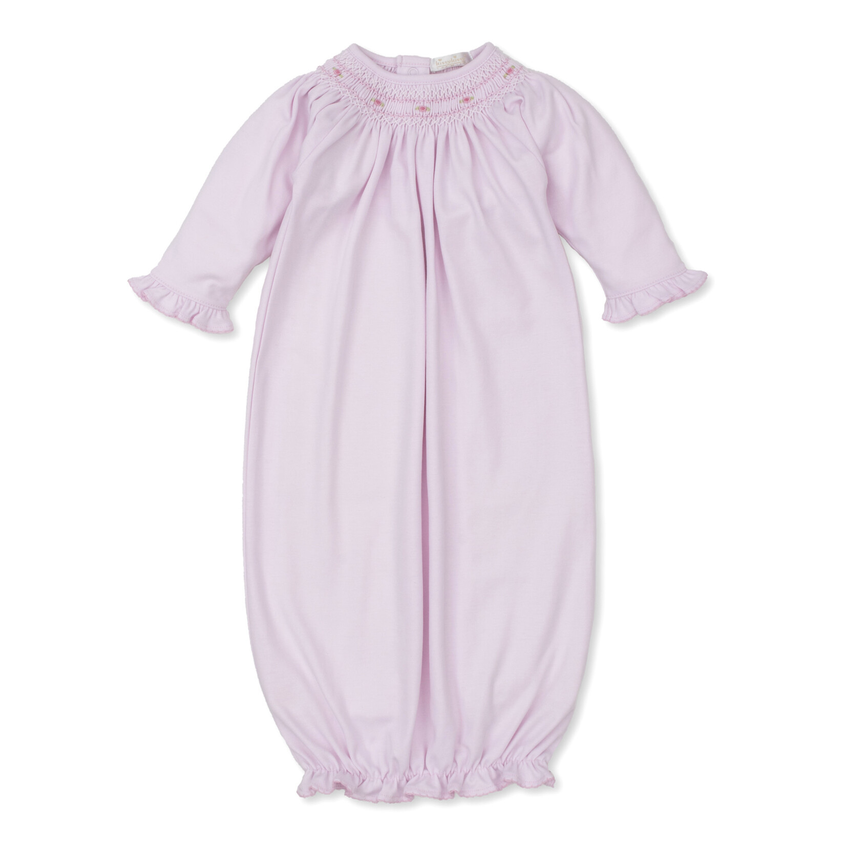 Kissy Kissy Pink Smocked Floral Detail Gown