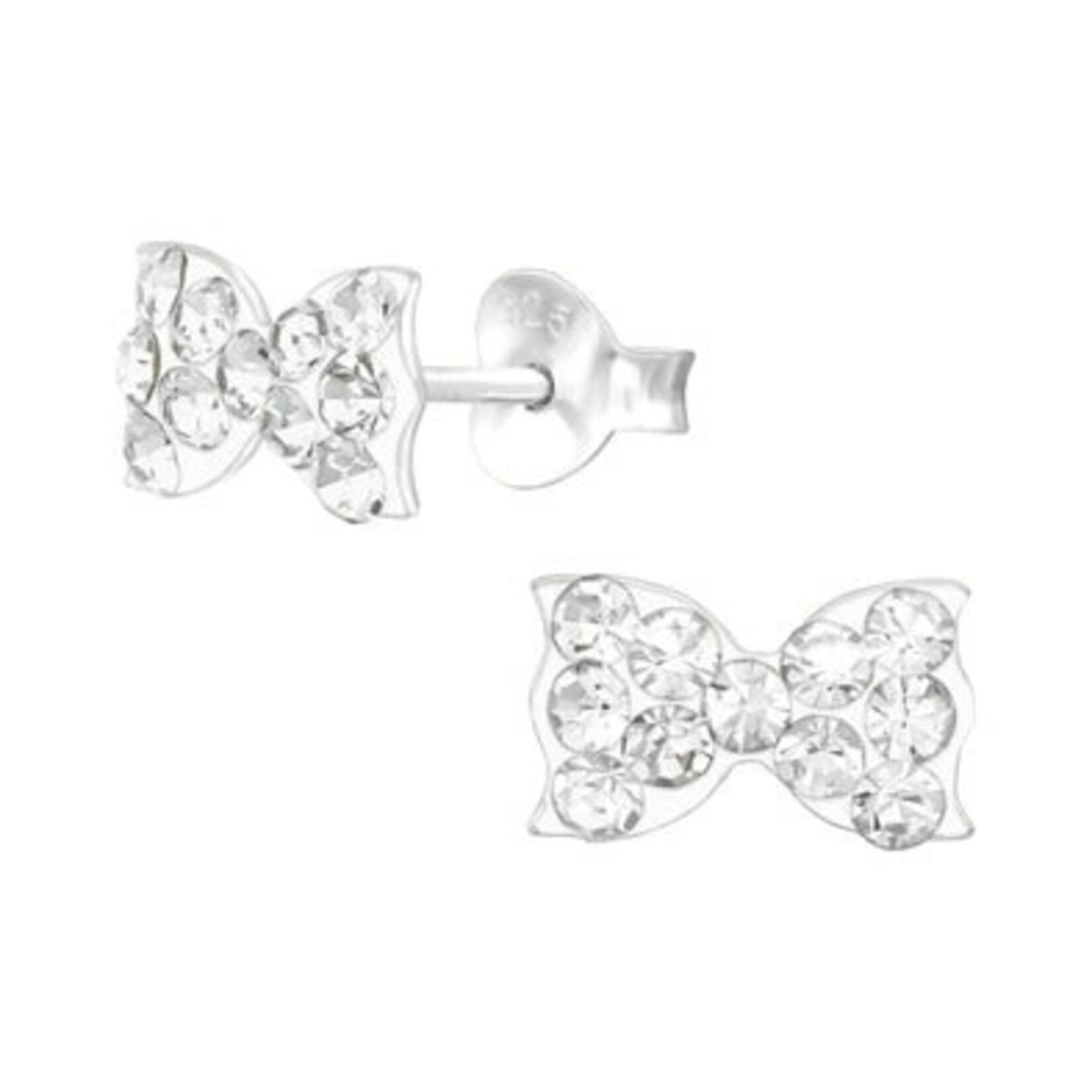 Lily Nily Crystal Bow SS Earrings